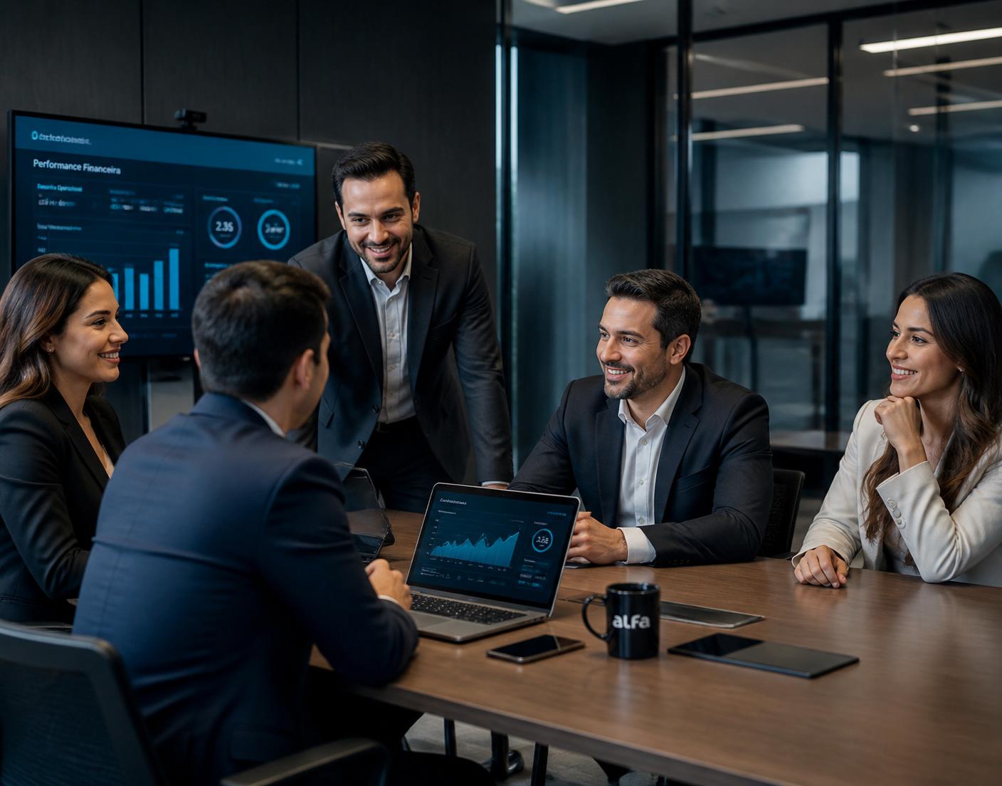 Equipe TASNETWORK em reunião estratégica